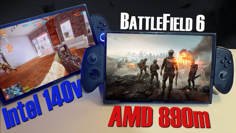 Handheld SHOWDOWN - AMD 890m vs Intel 140v iGPU - Battlefield 6 - (One X Player X 1 Air & Pro)