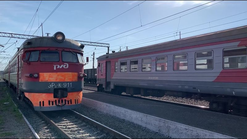 Trafic ferroviaire à Novokuznetsk. Russie. Sibérie.