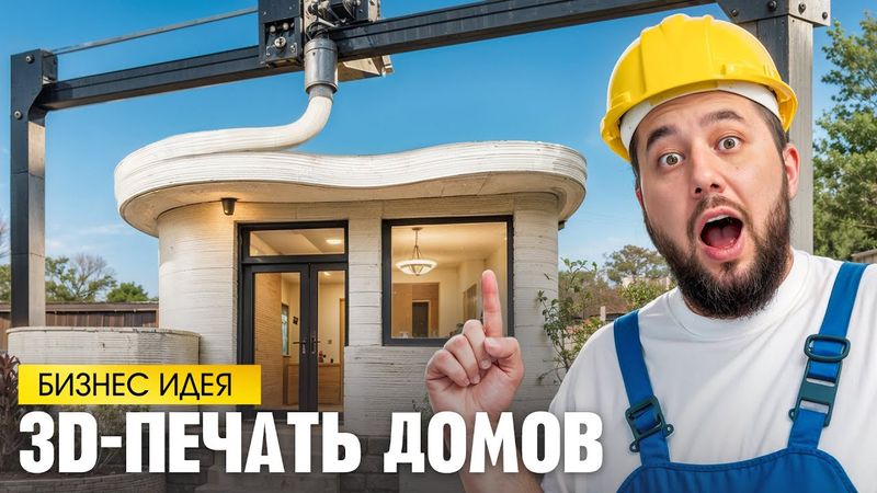 3D-печать домов. Бизнес идея. Технология 3Д-печати недвижимости