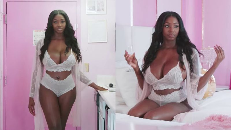 BIG BOOBS hot white lingerie Try on haul