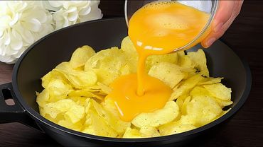 Basta aggiungere le uova alle patatine! Poche persone conoscono questo segreto!