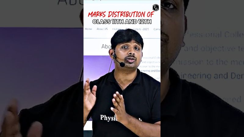 Marks Distribution of Class 11th and 12th for ComedK Exams #comedk2025 #shorts