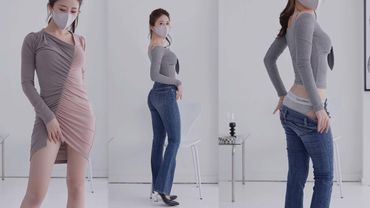 (4K 고화질) 눈앞에서 보는 데이트 여친룩 룩북 패션쇼 청바지, 데일리룩, 원피스 Lookbook Fashion Show│모델 장미 직캠
