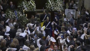 Miguel Uribe's coffin leaves Colombian Congress for cathedral | AFP