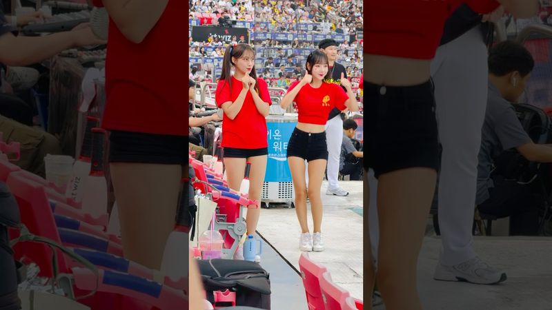 아웃송 엔딩 요정 #정희정 #정희정치어리더 #이서윤 #이서윤치어리더#ktwiz #kt위즈 #kt위즈치어리더