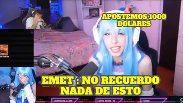 EMETSUKI REACCIONA A LA COLABORACION Y APUESTA QUE HIZO CON GLOGLO ESTANDO BORRACHA