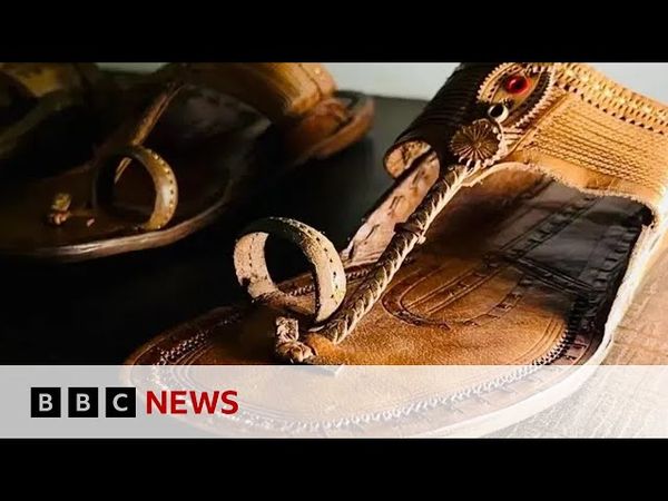 Prada acknowledges footwear design's Indian roots after backlash | BBC News