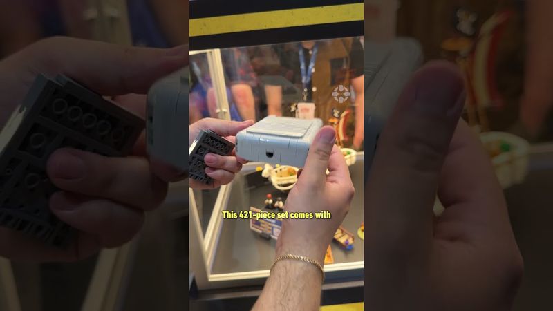 The LEGO Game Boy is playable (kinda) Presented by @NintendoAmerica #sdcc