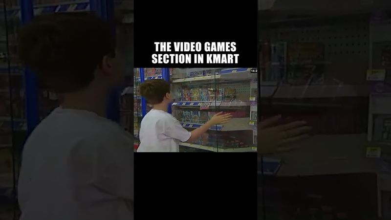 The Video Games Section in Kmart | #2000s #kmart #nostalgia #shorts