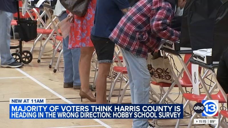 Survey shows majority of voters think Harris County is heading in the wrong direction