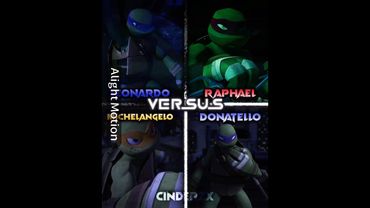 TMNT Leonardo VS Raphael VS Donatello VS Michelangelo🔥| TMNT Edit #shorts