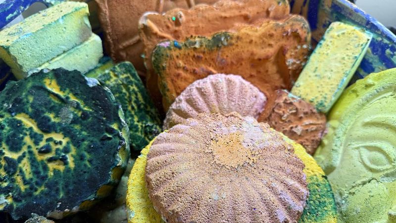 Farewell Powder in Big Shapes • Oddly Satisfying Gymchalk • Soft Crunchy Variety Crush • ASMR