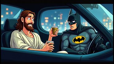 In the Batmobile, Jesus Asks: ‘Batman, who are you when the Bat-Signal is off?