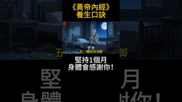 《黃帝內經，養生口訣》堅持1個月，身體會感謝你！#人生感悟 #易经 #生肖命理 #正能量 #国学文化