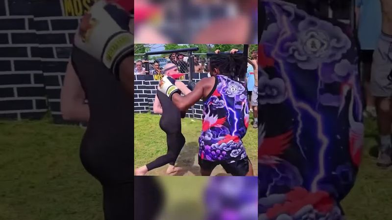 Hit the emote button mid fight #boxing #kickboxing #