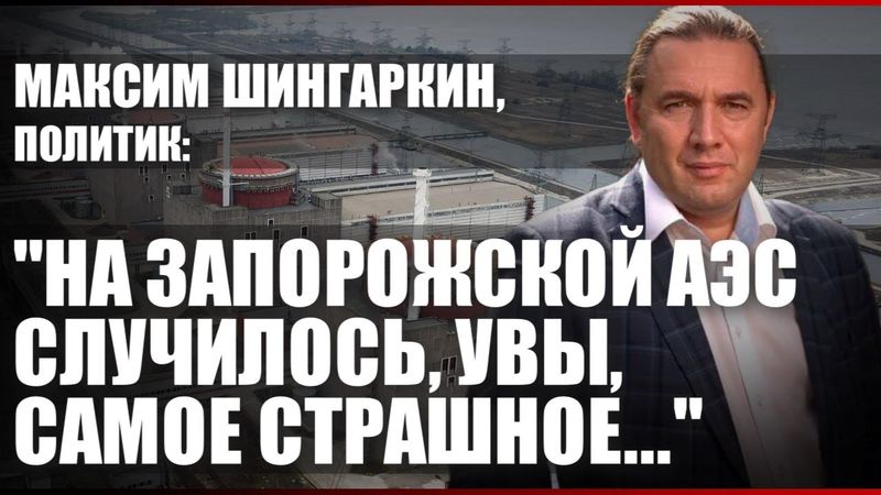 Максим Шингаркин, политик: "На Запорожской АЭС случилось, увы, самое страшное..."