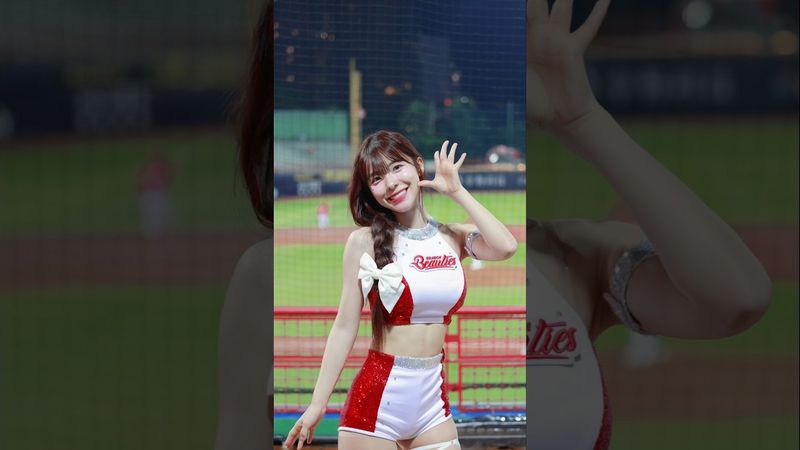 辮子多慧的莎唷娜拉也好可愛😍@lee_dahye  #李多慧 #이다혜 #cheerleader #치어리더 #啦啦隊 #中華職棒 #味全龍 #cpbl #baseball #台湾野球チア#棒球
