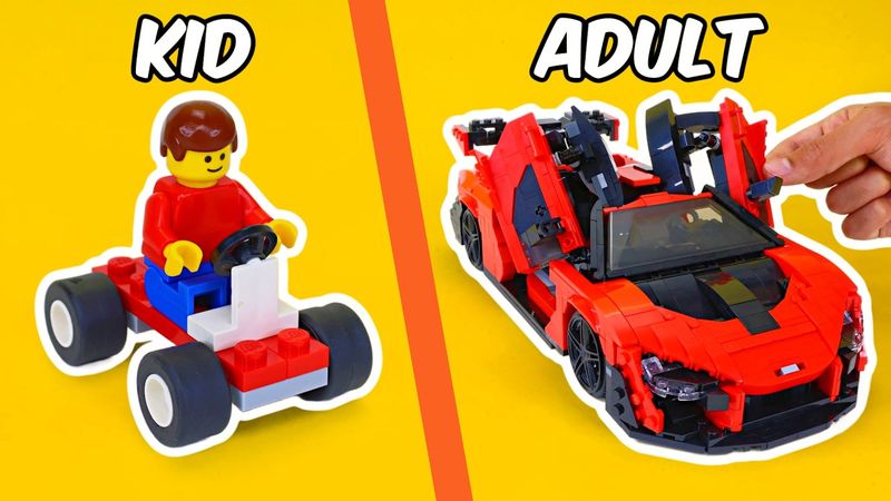 Kit de construction LEGO ENFANT vs ADULTE...