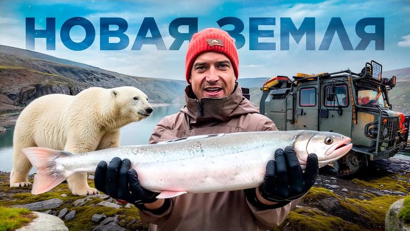 Рыбалка и Подводная Охота на Новой Земле. Ныряю Ночью с Белыми Медведями