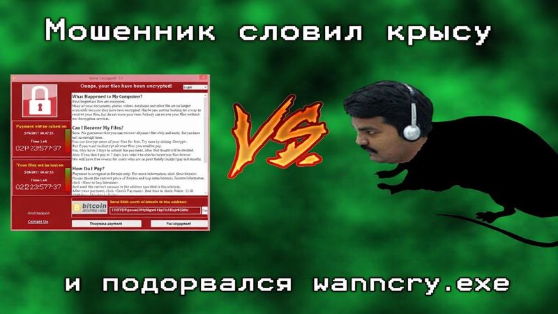 МОШЕННИК ПРОТИВ ПРОГРАММЫ-ВЫМОГАТЕЛЯ WANNACRY.EXE! [ПАНИКА]