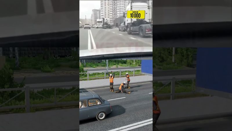 И так сойдёт, оставили столб на дороге Краснодар