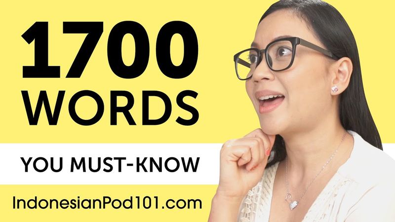 1700 Words Every Indonesian Beginner Must Know