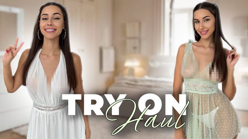 [4K] Sheer & Chic | Transparent Sets Try-On Haul 2025 💖