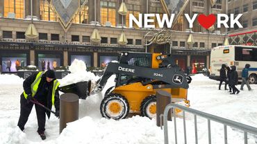 [4K] 🇺🇸 Big Winter Storm Hits NYC ❄️ | Over 10 Inches of Snow | Jan 2026 ⛄