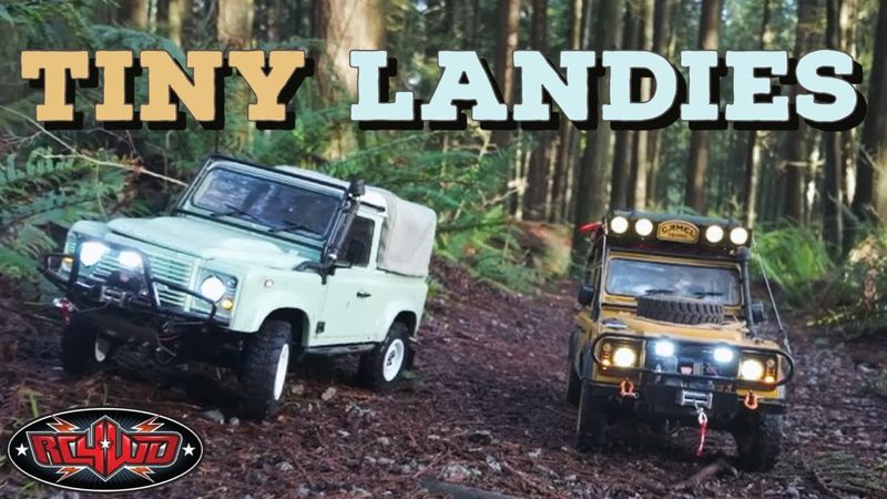 Epic Adventure of Tiny Landies of the Woods: Scale RC Land Rovers #rc4wd