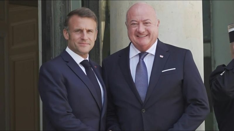 Emmanuel Macron receives Austrian Chancellor Christian Stocker | AFP