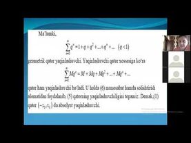 Eshmamatova Oliy matematika 6 ma'ruza