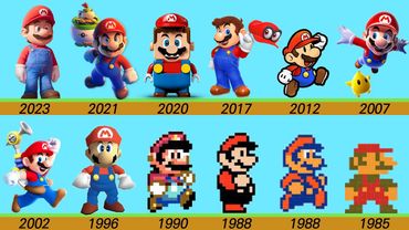 Evolution of Super Mario Game and Movie, LEGO (1985 ~ 2023)