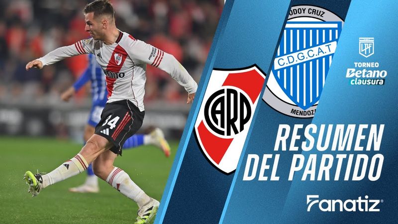 River Plate 4 vs. Godoy Cruz 2 - Resumen del Partido | #torneoclausura2025