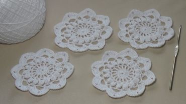Урок вязания крючком ажурного мотива - Crochet