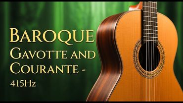 Baroque Gavotte & Courante | 1 Hour Classical Guitar for Focus & Study | 415Hz
