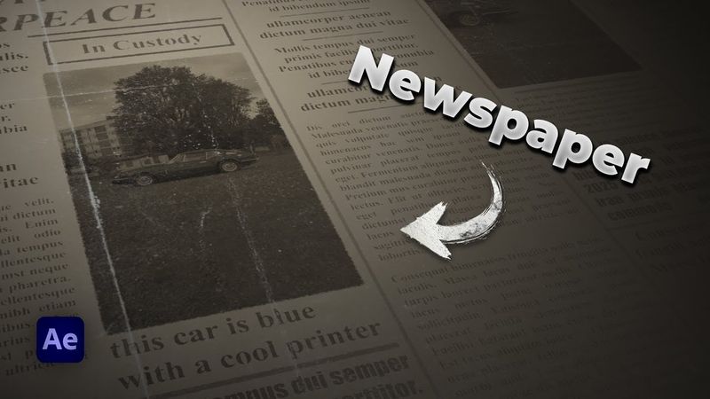 How to Create a Stunning Newspaper Transition in After Effects | Full Tutorial + Free Project File!