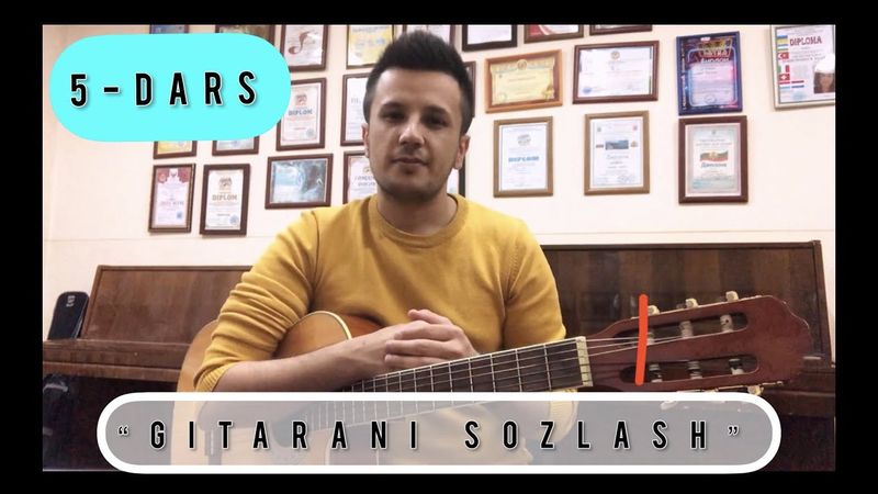 Noldan, Tez va Oson Gitara Chalishni O'rganish [ 5 - dars ] Gitarani sozlash | Гитарани созлаш