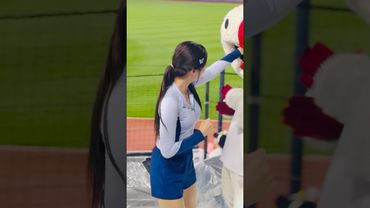 또리 입에 냥펀치 날리는 정원 #김정원 #김정원치어리더#ktwiz #kt위즈 #kt위즈치어리더