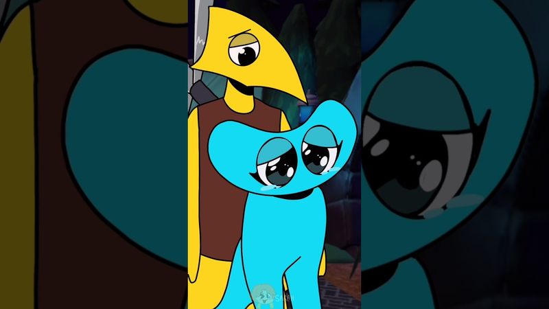 Touch Me I Scream | Yellow X Cyan | RAINBOWFRIENDS ANIMATION #rainbowfriendschapter2 #shorts