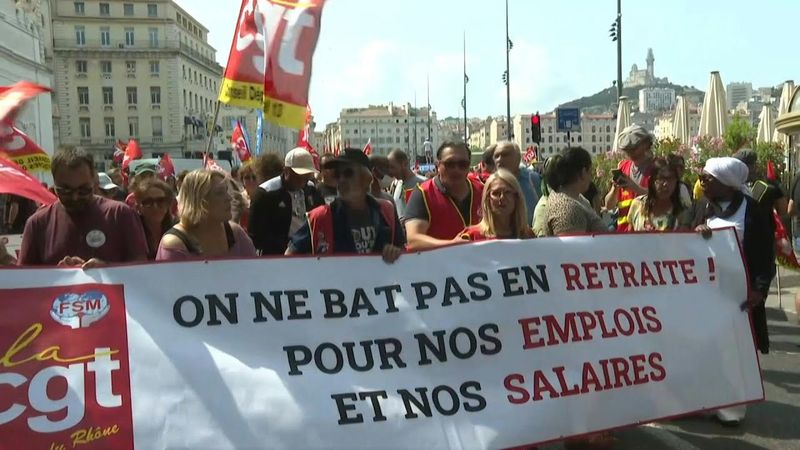Marseille: Protesters gather demanding pension reform repeal | AFP