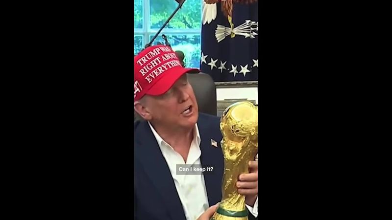 Trump wants to keep the FIFA World Cup trophy in his office