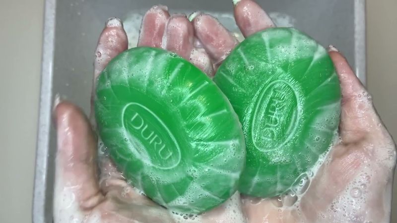 ASMR 🌲DURU Mountainous air🌲 | АСМР 🌲Мыление мыла DURU Горная свежесть🌲