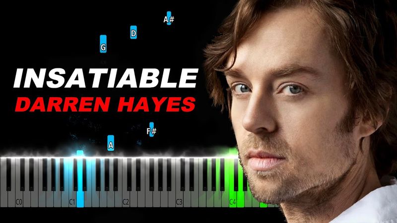 Darren Hayes - Insatiable Piano Tutorial