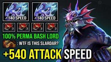 CRAZY 540 ATTACK SPEED 100% Permanent Bash Zero Escape Hit Like a Truck Slardar Dota 2