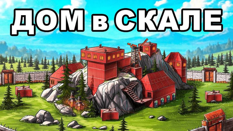 ДОМ в СКАЛЕ! МИЛЛИОН РЕСУРСОВ в ТРОЙНОМ БУНКЕРЕ в RUST/РАСТ