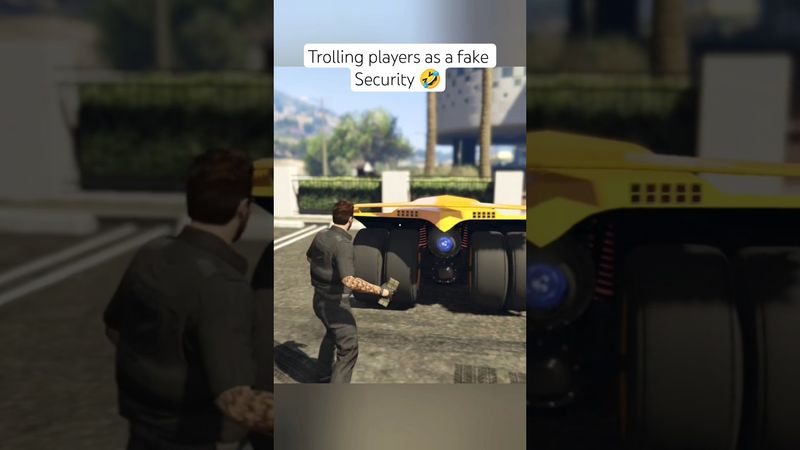 Trolling players as a fake Security 🤣 #gta5 #gtaviral #gtaonline #gta5online #gta #shorts