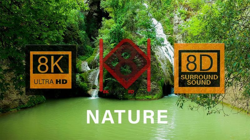 Beautiful NATURE in 8K Video Ultra HD with 8D Relaxing Music | 8K Visual 8D Audio