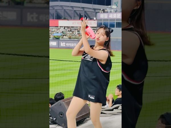 빝뱉으로 나팔불기 귀여움 #이서윤 #이서윤치어리더#ktwiz #kt위즈 #kt위즈치어리더