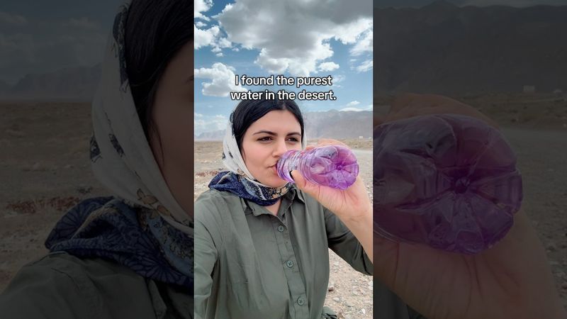 The purest water I ever drank! #history #iran