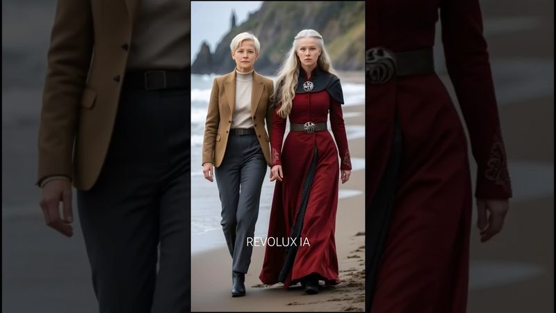 Actors Meet Their HOTD Characters in Westeros | #Houseofthedragon #RhaenyraTargaryen #HOTD #aiart